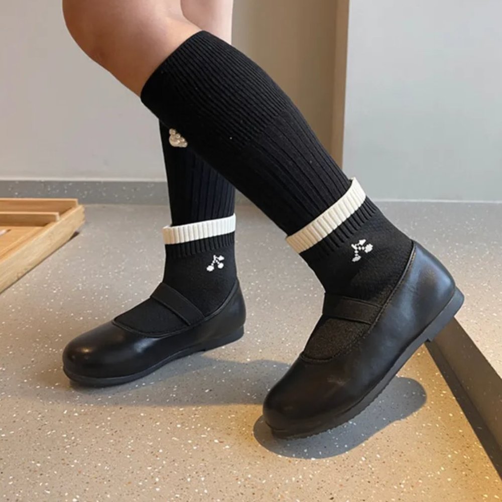 ** KIDS ** Bonpoint "Lula" Mary Jane Sock Flats, size 32. - Picture 2 of 8